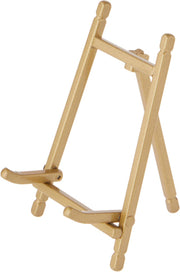 Bard's Satin Metal Easel 5" H x 3.375" W x 3.5" D: Gold