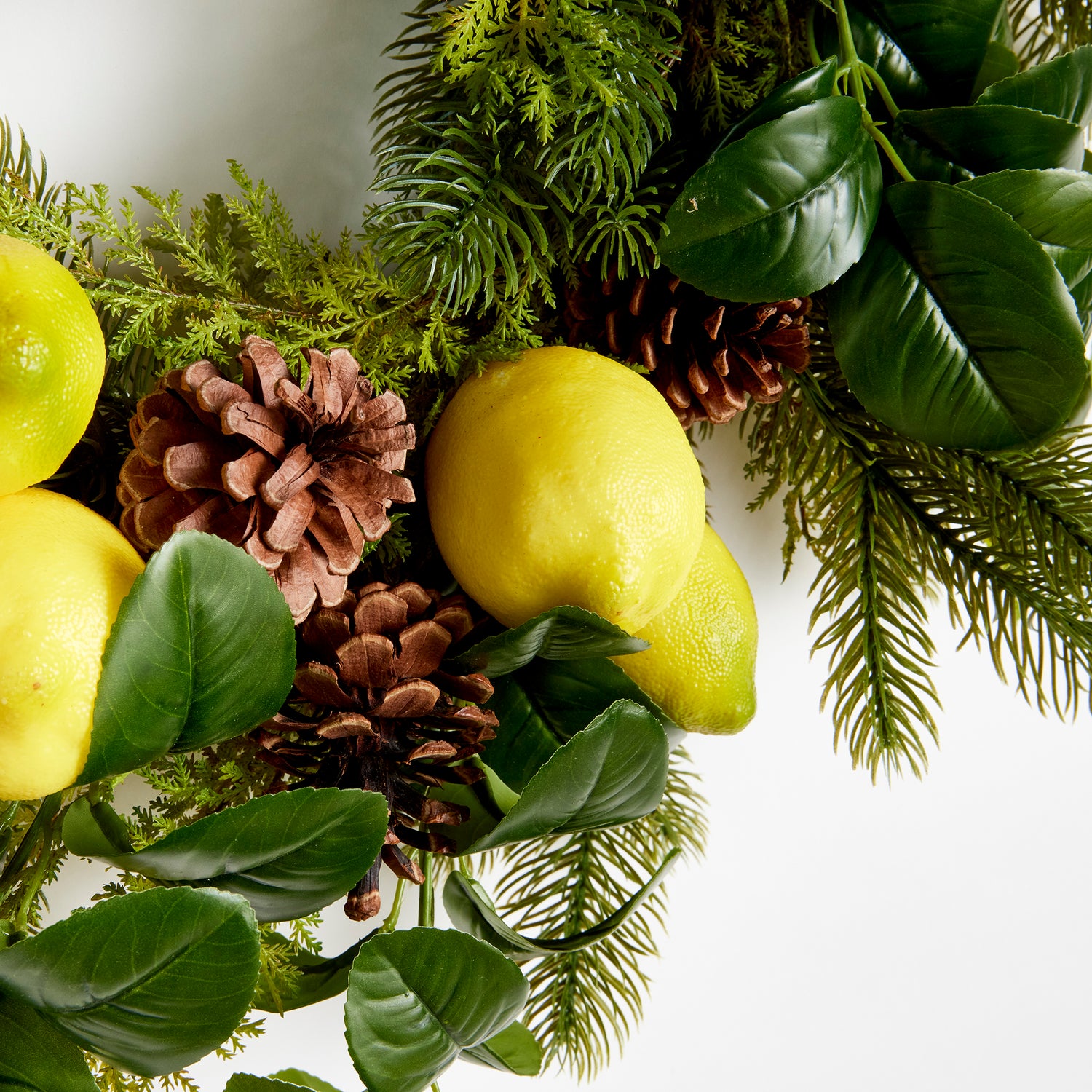 DISCONTINUED Lemon & Mixed Botanicals Wreath 26"