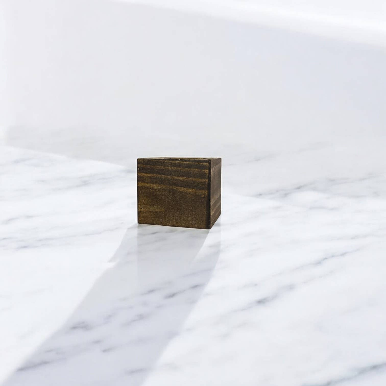 Wood Boxes Flower Planter Holder : Walnut / 5" x 5" x 5"