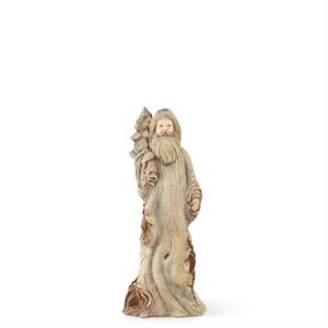 Light Brown Resin Knotty Santas - 2 Sizes