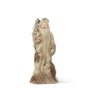 Light Brown Resin Knotty Santas - 2 Sizes