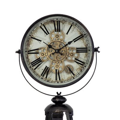 Tripod Vintage Gear Clock