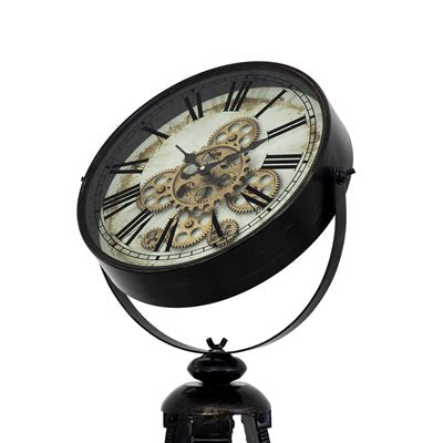 Tripod Vintage Gear Clock