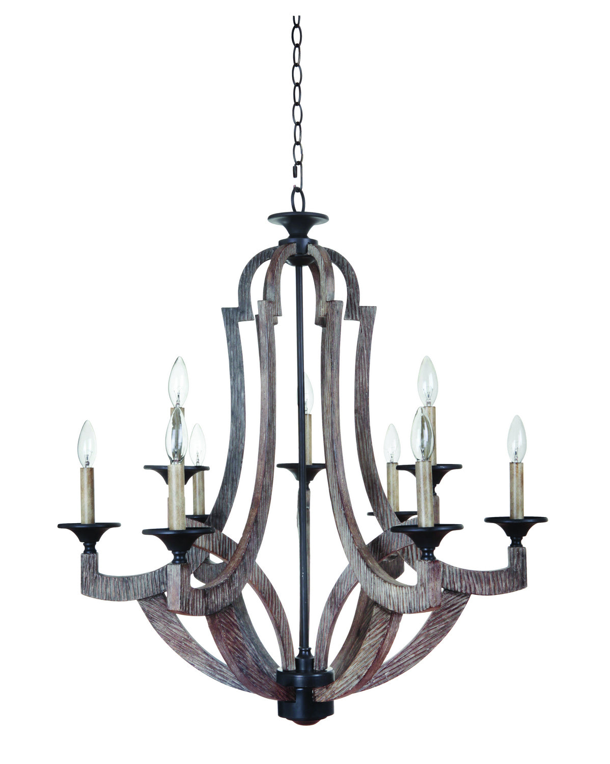 Craftmade - 35129-WP - Nine Light Chandelier - Winton - Weathered Pine