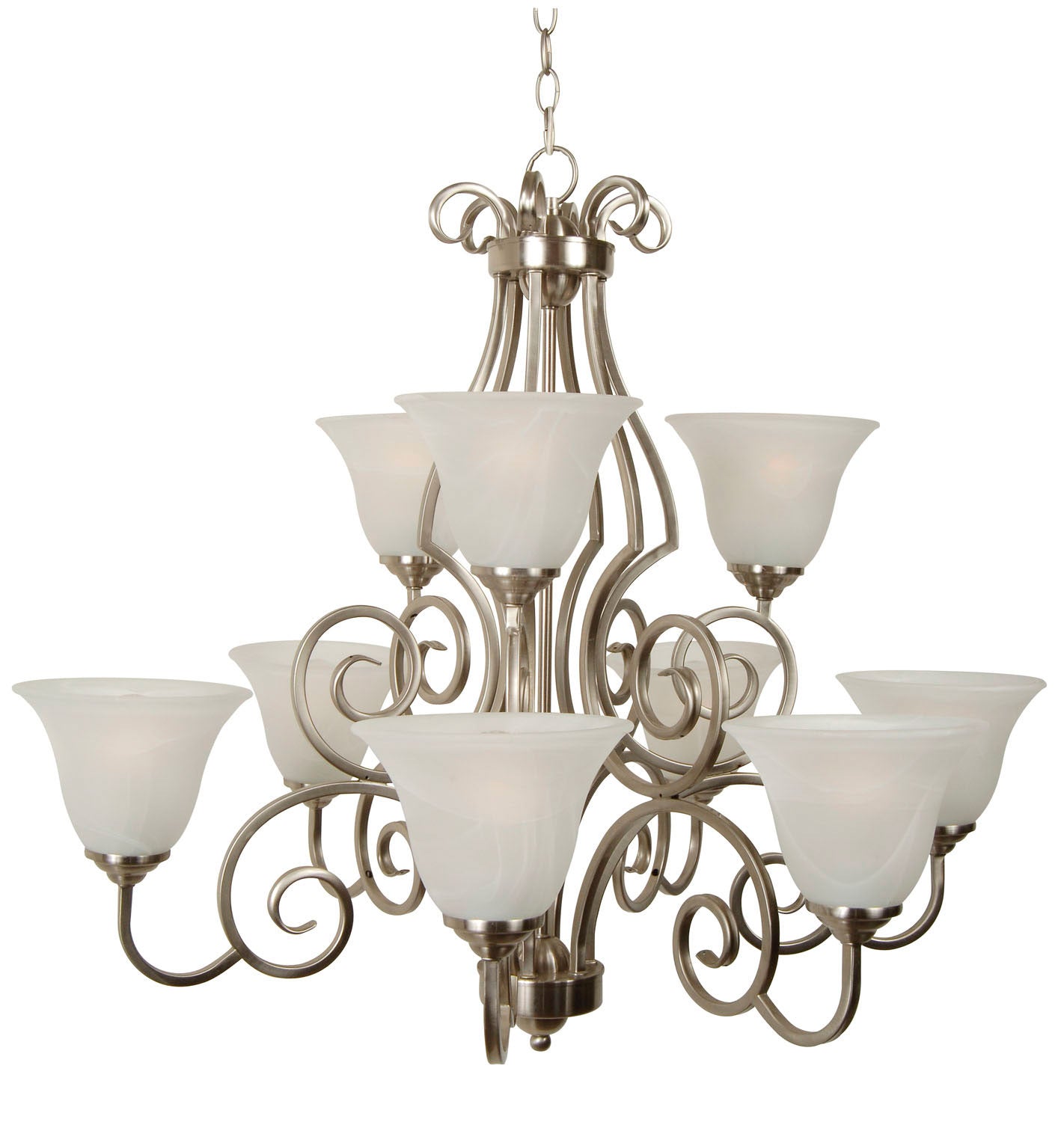 Craftmade - 7131BNK9 - Nine Light Chandelier - Cecilia - Brushed Satin Nickel