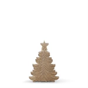 Mango Wood Wispy Carved Christmas Trees - 3 Sizes