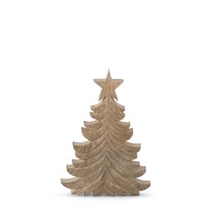 Mango Wood Wispy Carved Christmas Trees - 3 Sizes