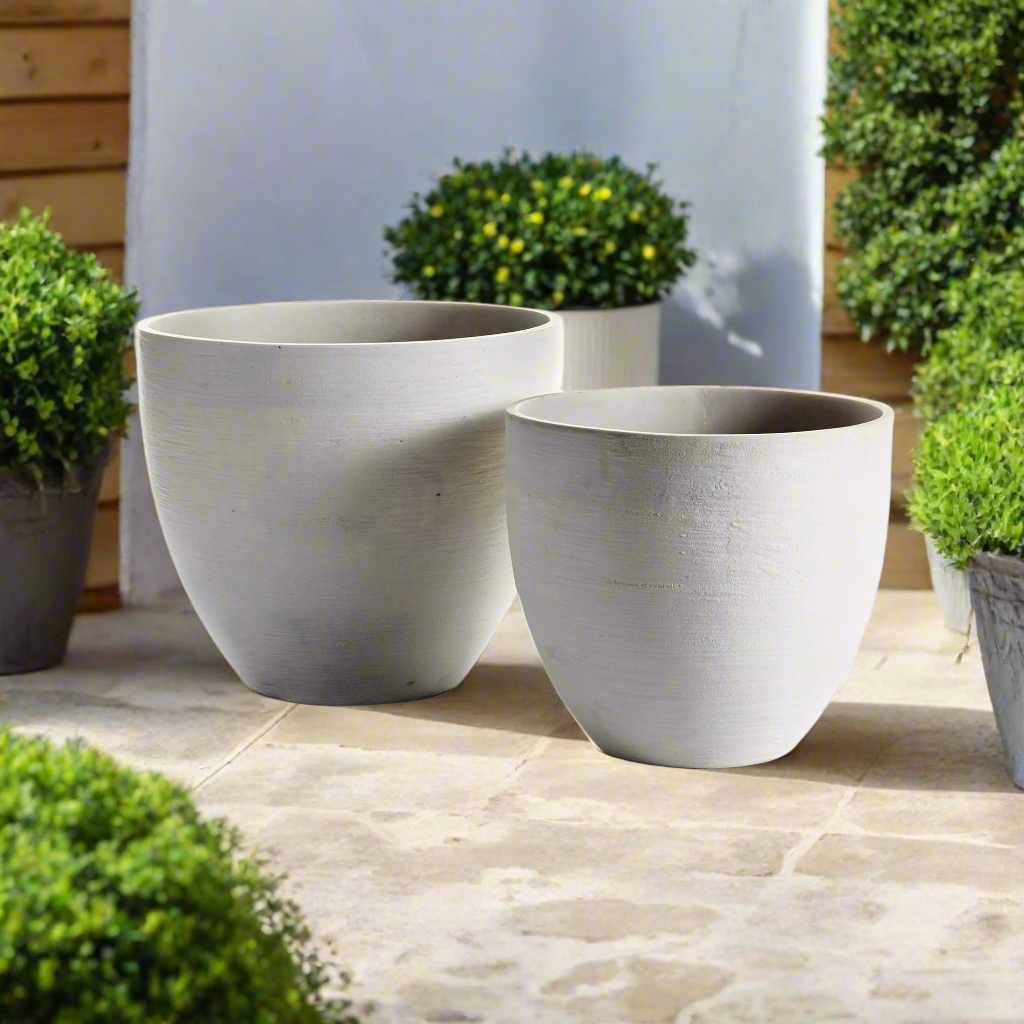 Fibrestone Malibu Tapered Pots, Set Of 2