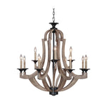 Craftmade - 35112-WP - 12 Light Chandelier - Winton - Weathered Pine