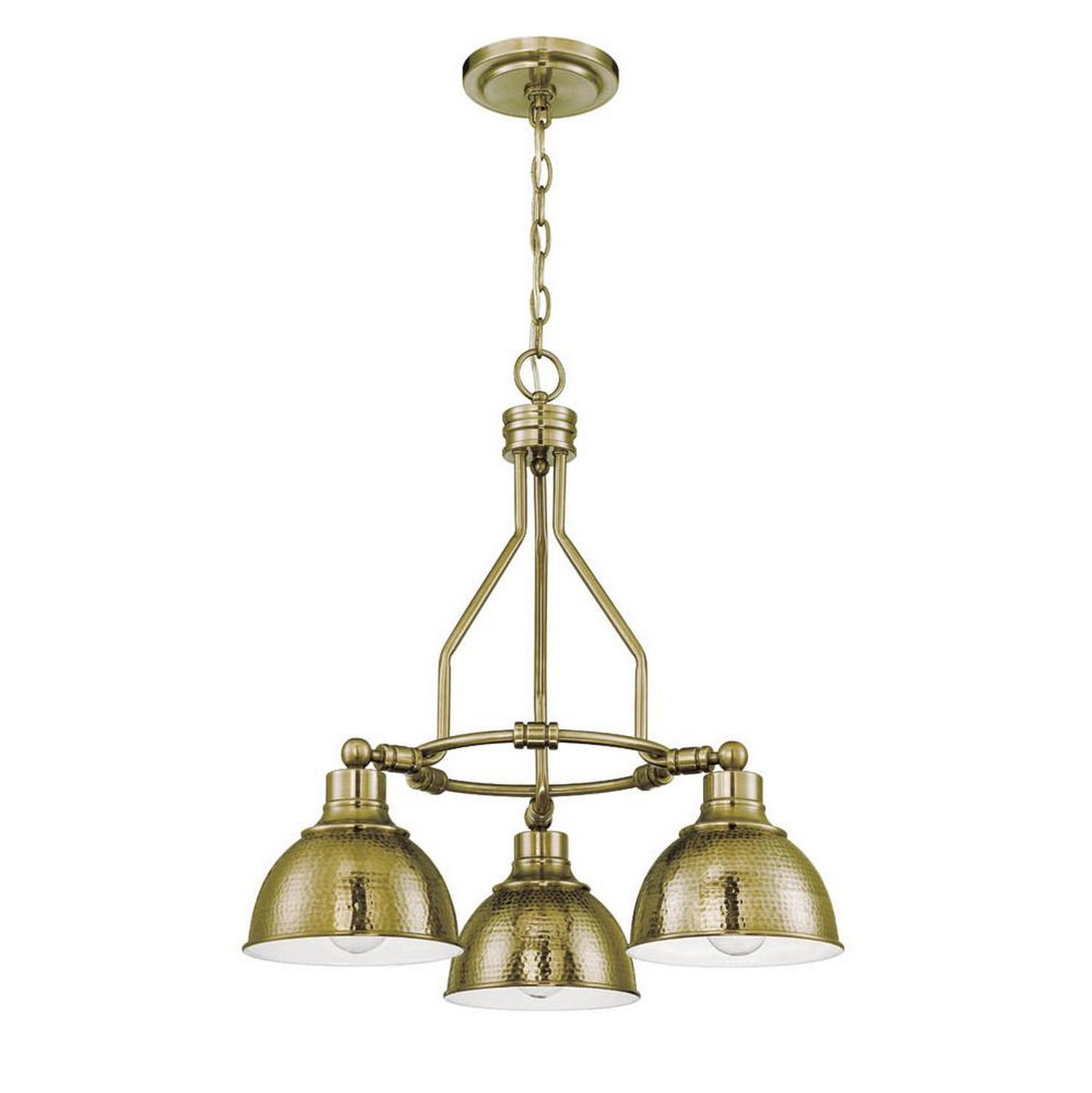 Craftmade - 35923-LB - Three Light Chandelier - Timarron - Legacy Brass