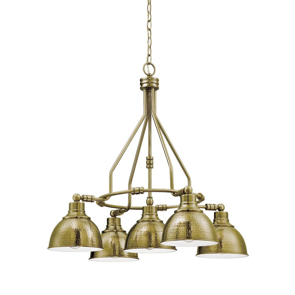 Craftmade - 35925-LB - Five Light Chandelier - Timarron - Legacy Brass