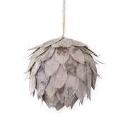 5.25 Inch Glittered Faux Birch Wood Artichoke Ornament