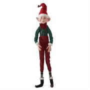 35 Inch Elf w/Plaid Pants & Bells on Hat & Shoes