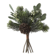Mixed Pine & Mistletoe Bundle (6 Stems) - 13 Inch