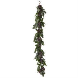 65 Inch Mixed Pine & Pinecones Garland