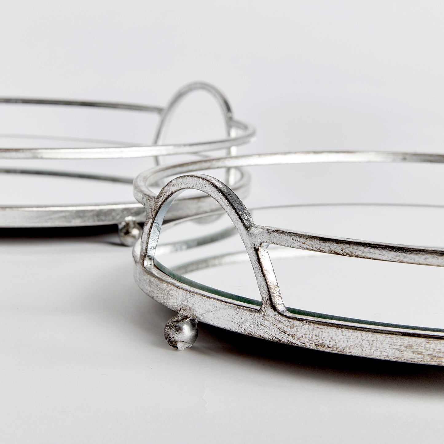 Hudson Mirrored Trays St/2