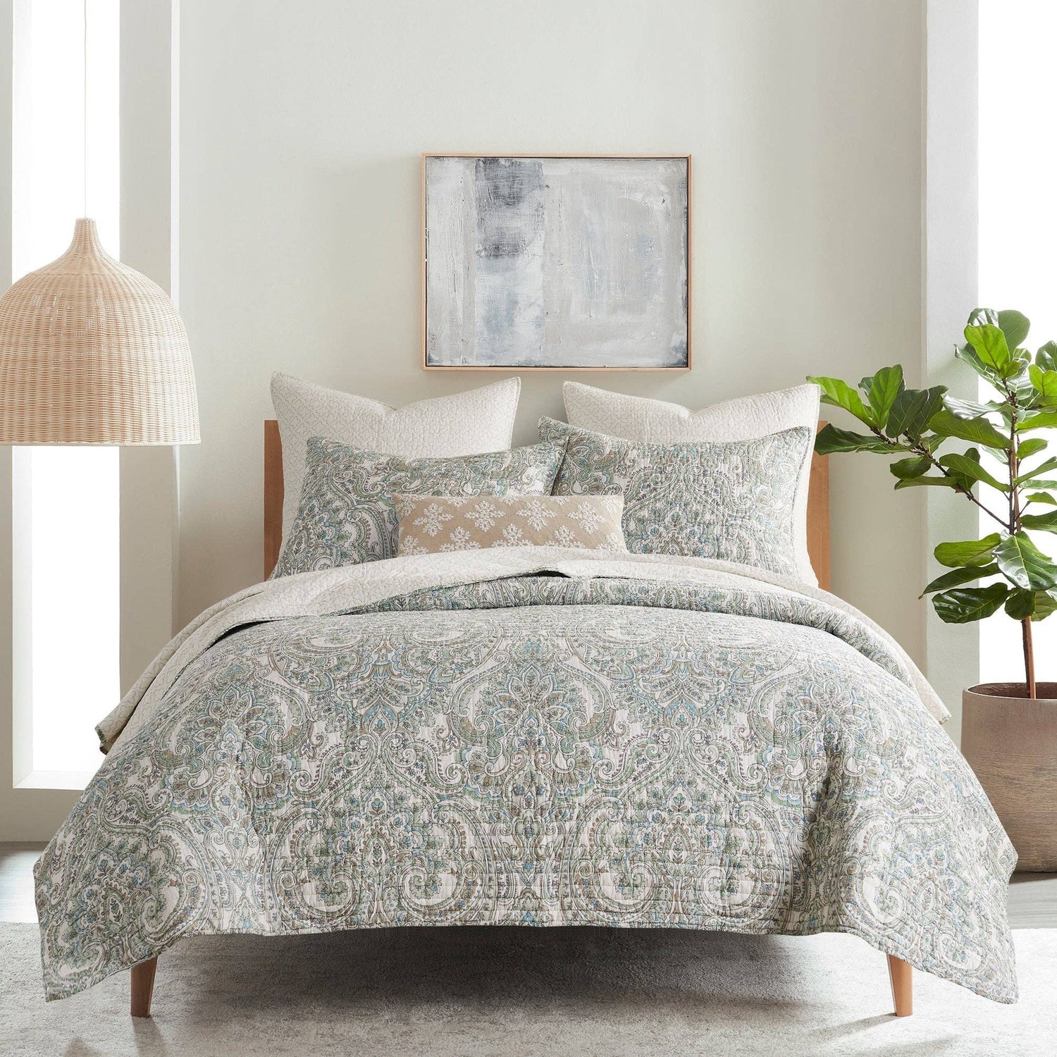 Assisi Mint Euro Sham Set of 2