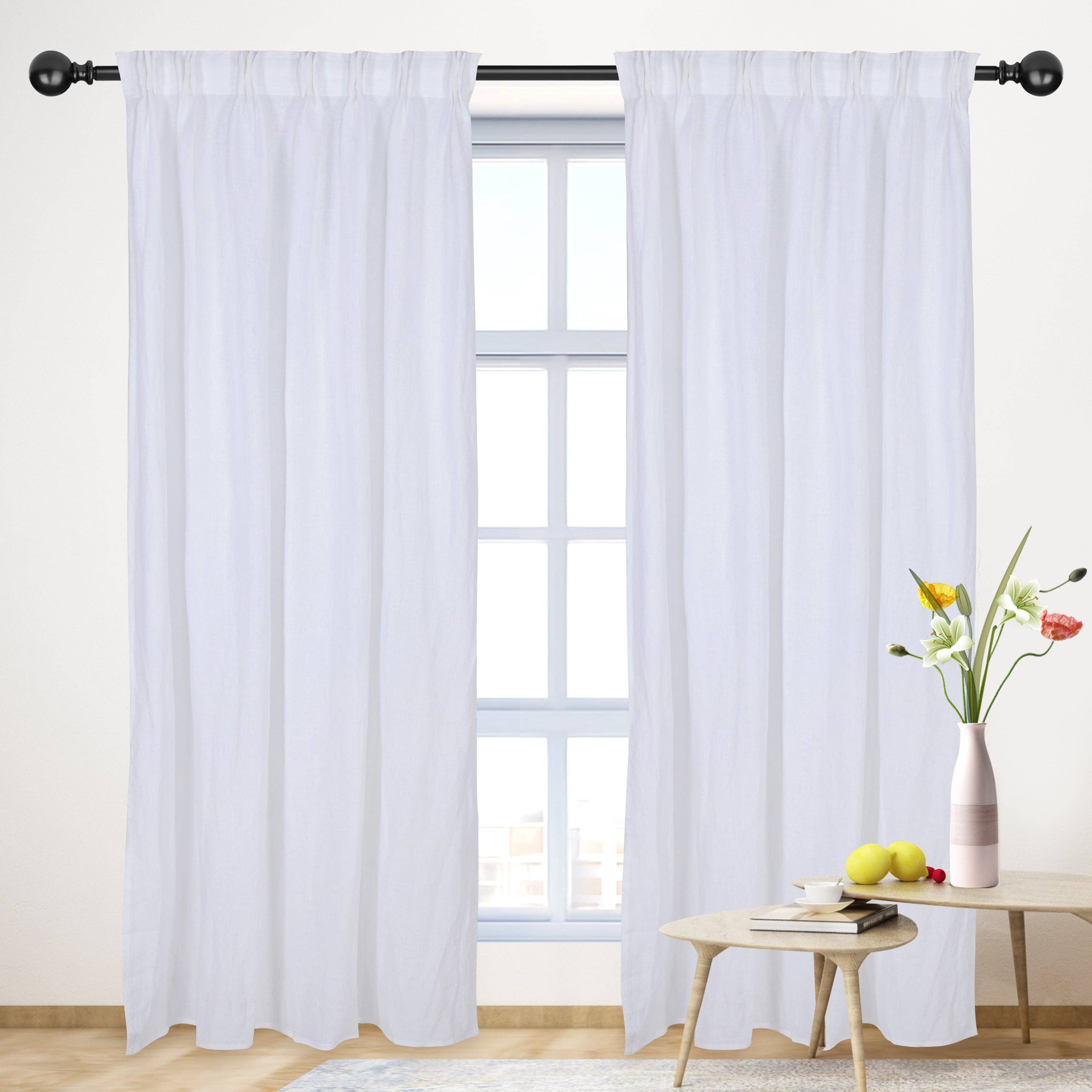 Basic Curtain: White / Cotton Lining / 5096