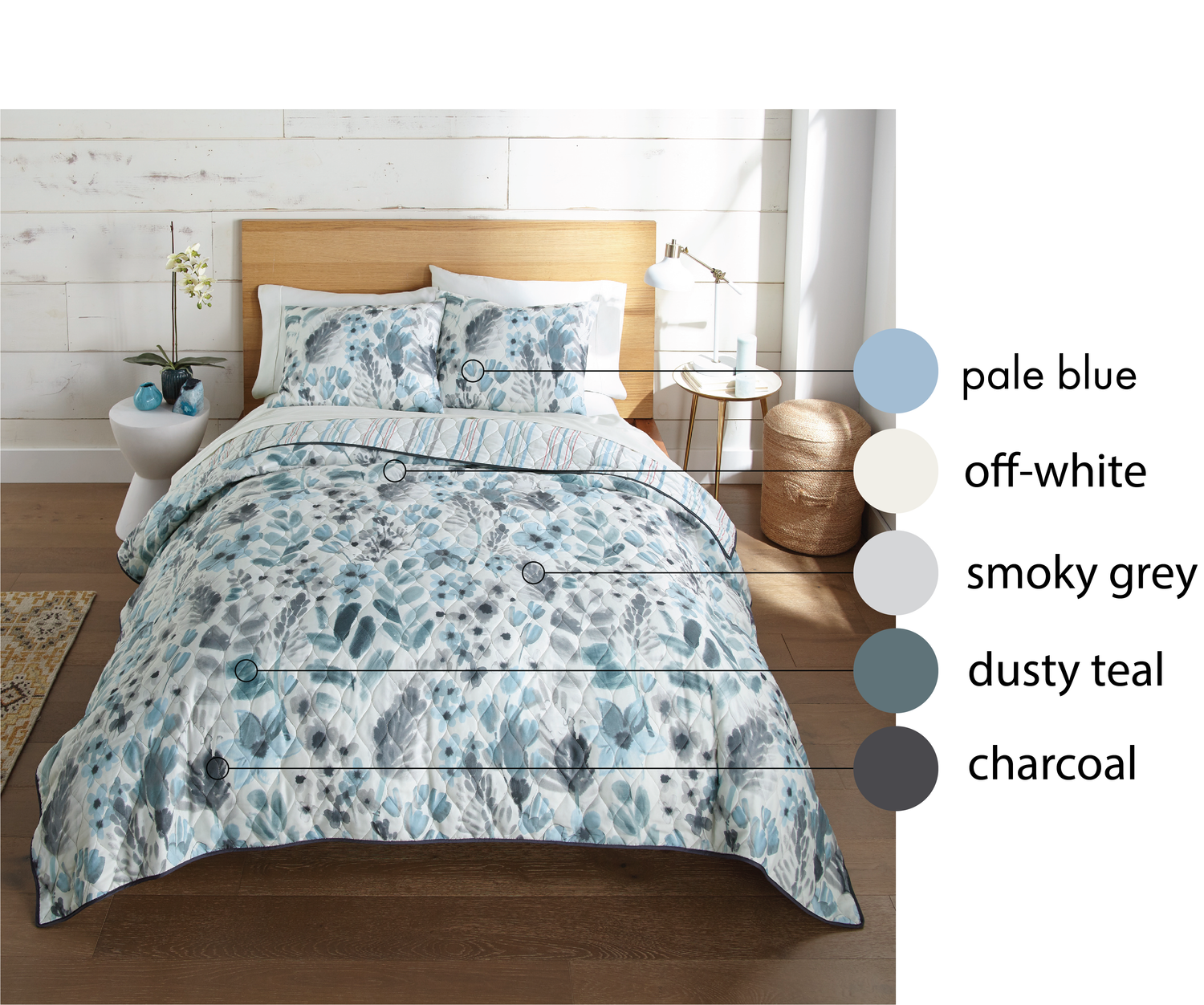 Donna Sharp Cordoba Lightweight 3PC Quilt Set - Clearance: Decor Pillow Tassels