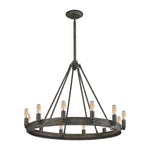 ELK Home - 31821/12 - 12 Light Chandelier - Lewisburg - Malted Rust