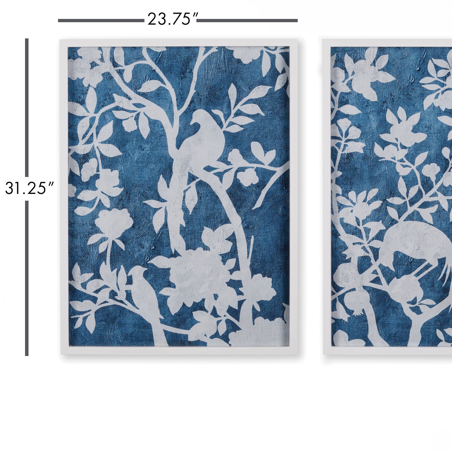 AVIARY CYANO PRINTS, SET OF 2