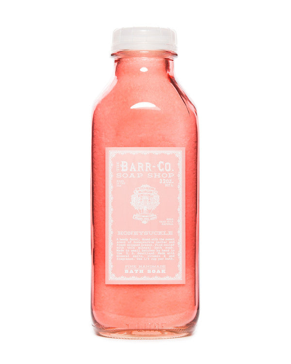 Honeysuckle Bath Soak Salt - Barr-Co. Soap Shop