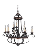 Craftmade - 38729-AGTB - Nine Light Chandelier - Stafford - Aged Bronze/Textured Black