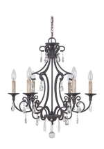 Craftmade - 38926-MBK - Six Light Chandelier - Bentley - Matte Black