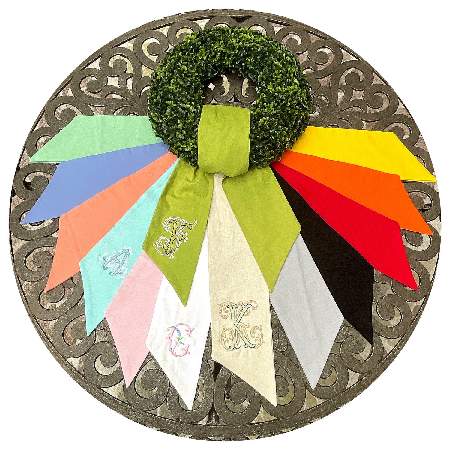 Linen Sashes: Mango / 54 inches
