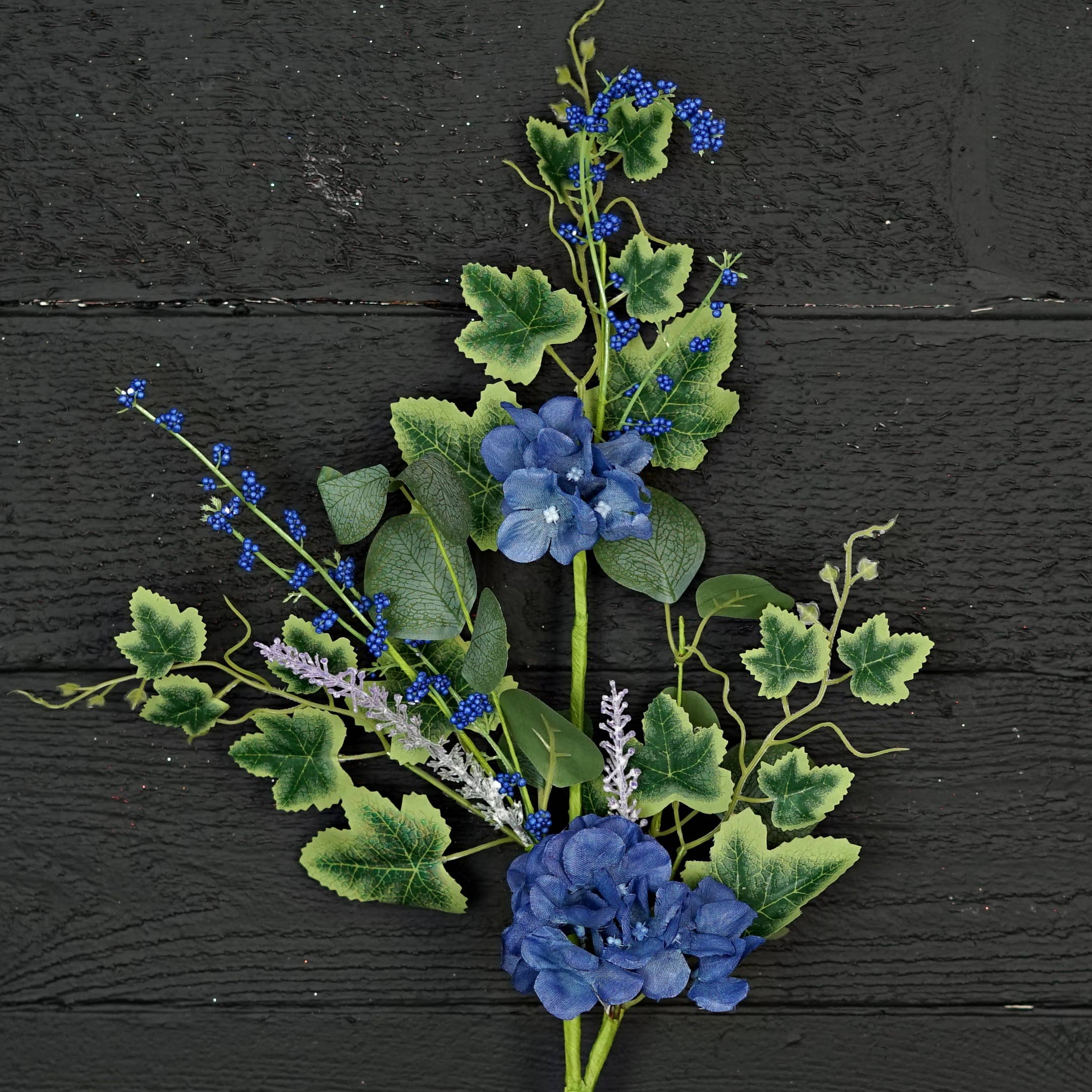 35625-24in Spray-Blue Hydrangea Garden