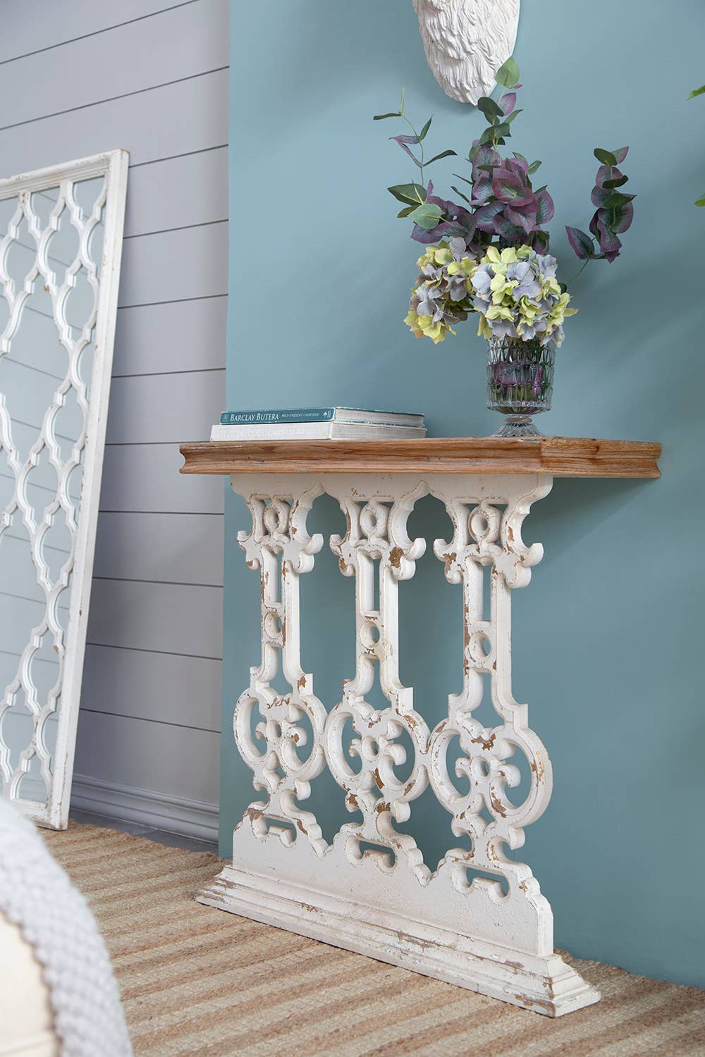32x12x32" Rustic Fir Wood Console Table