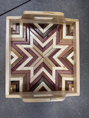 Artisan Handcrafted Wood Tray - 2 Designs