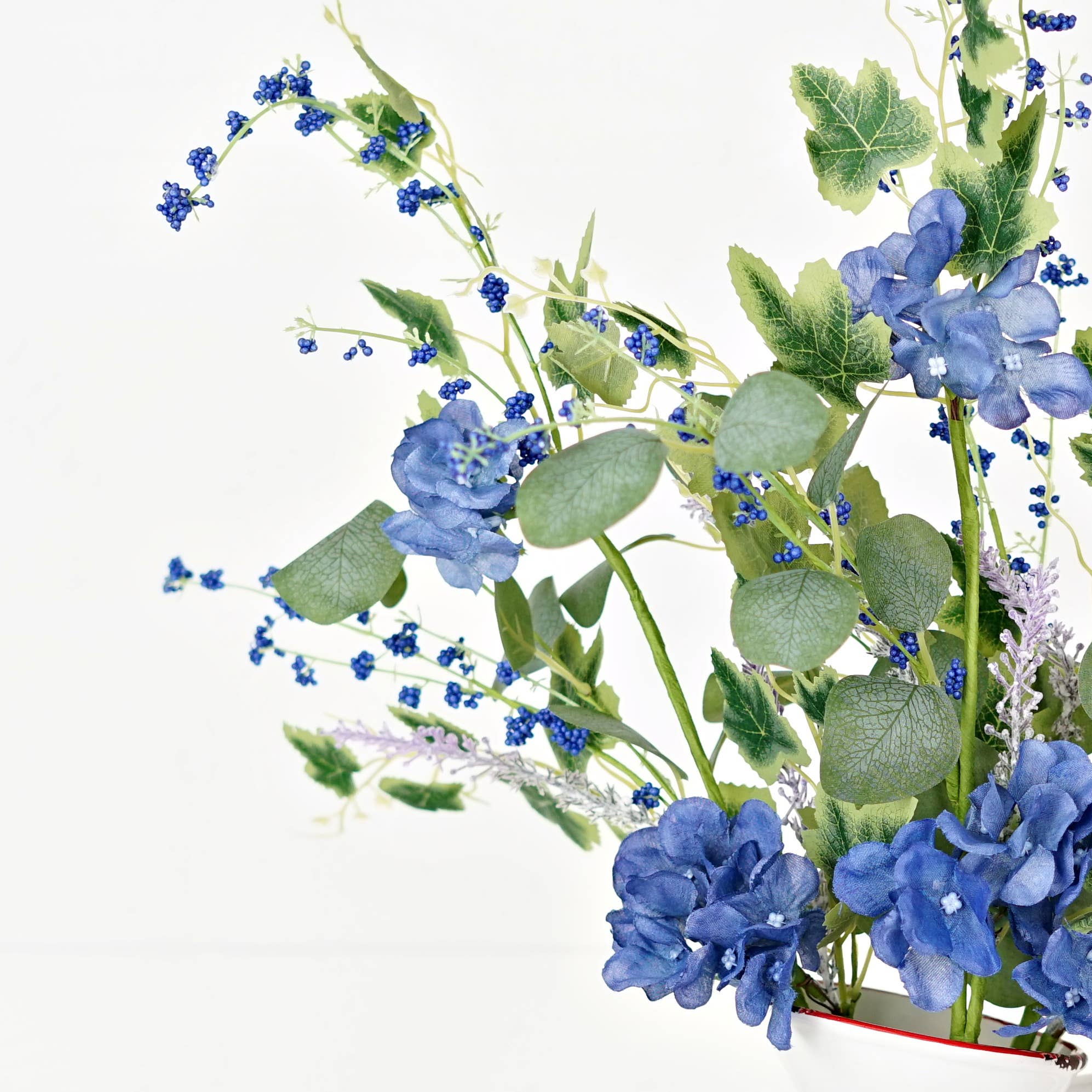 35625-24in Spray-Blue Hydrangea Garden