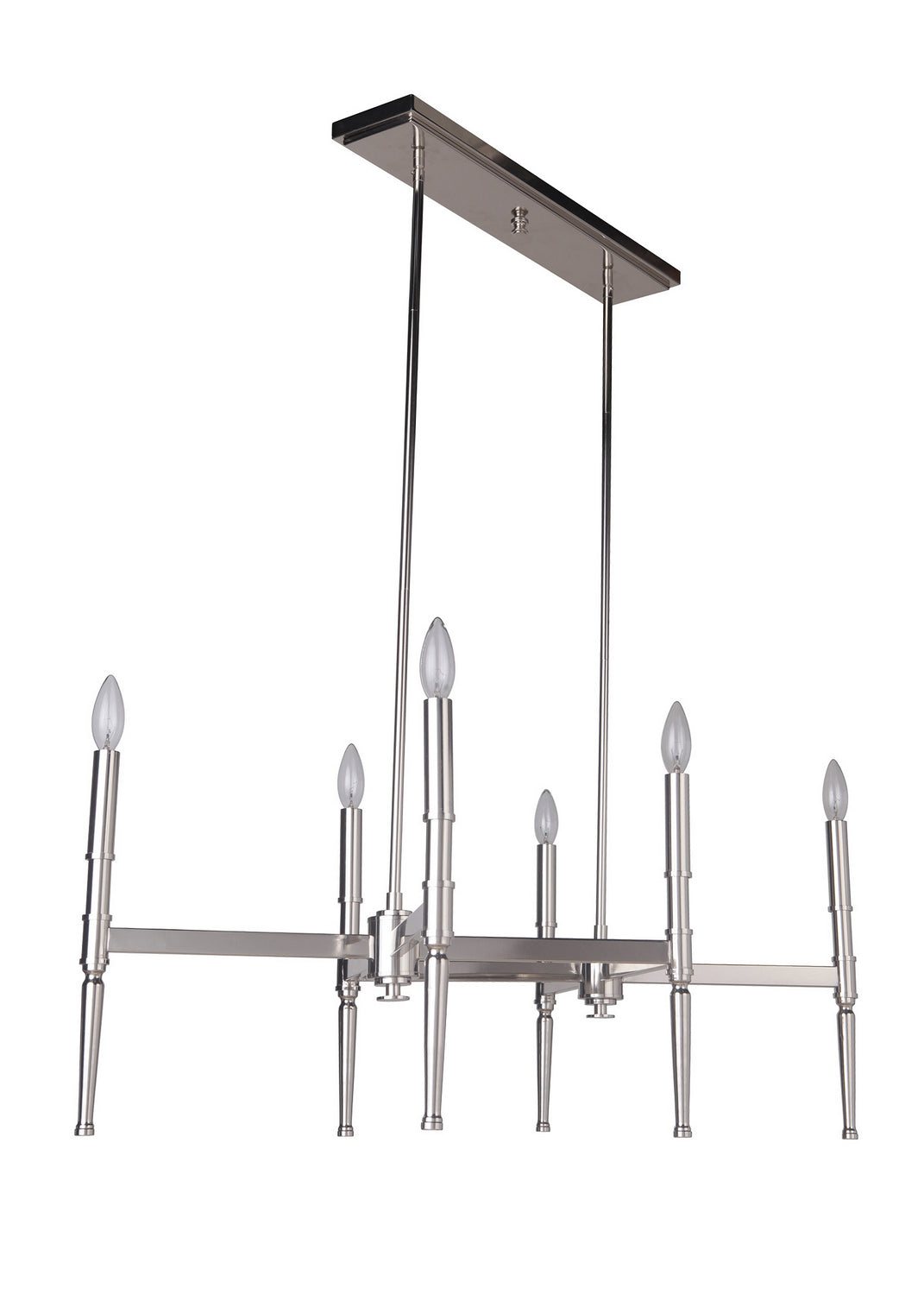 Craftmade - 44626-PLN - Six Light Chandelier - Ella - Polished Nickel