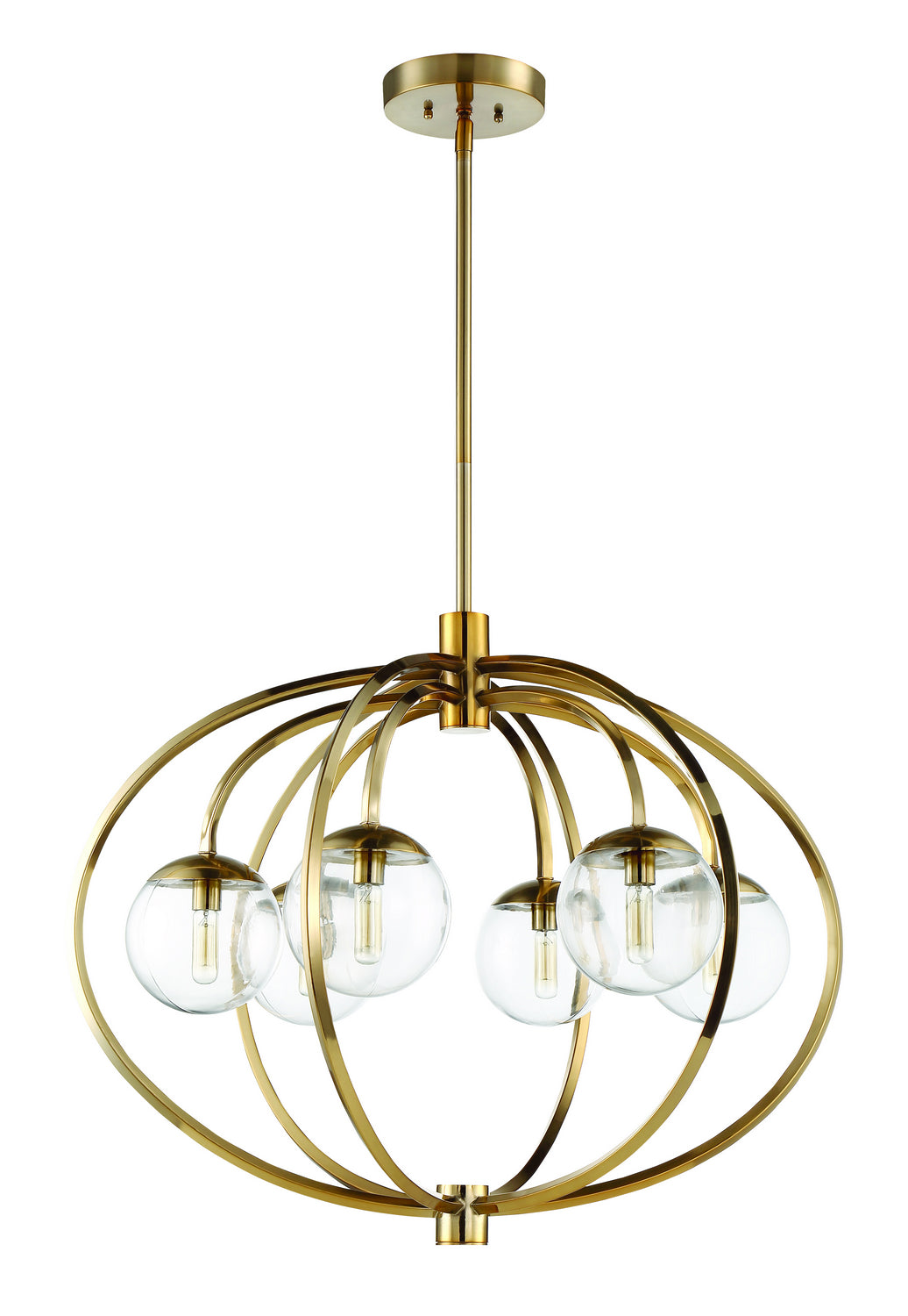 Craftmade - 45526-SB - Six Light Chandelier - Piltz - Satin Brass