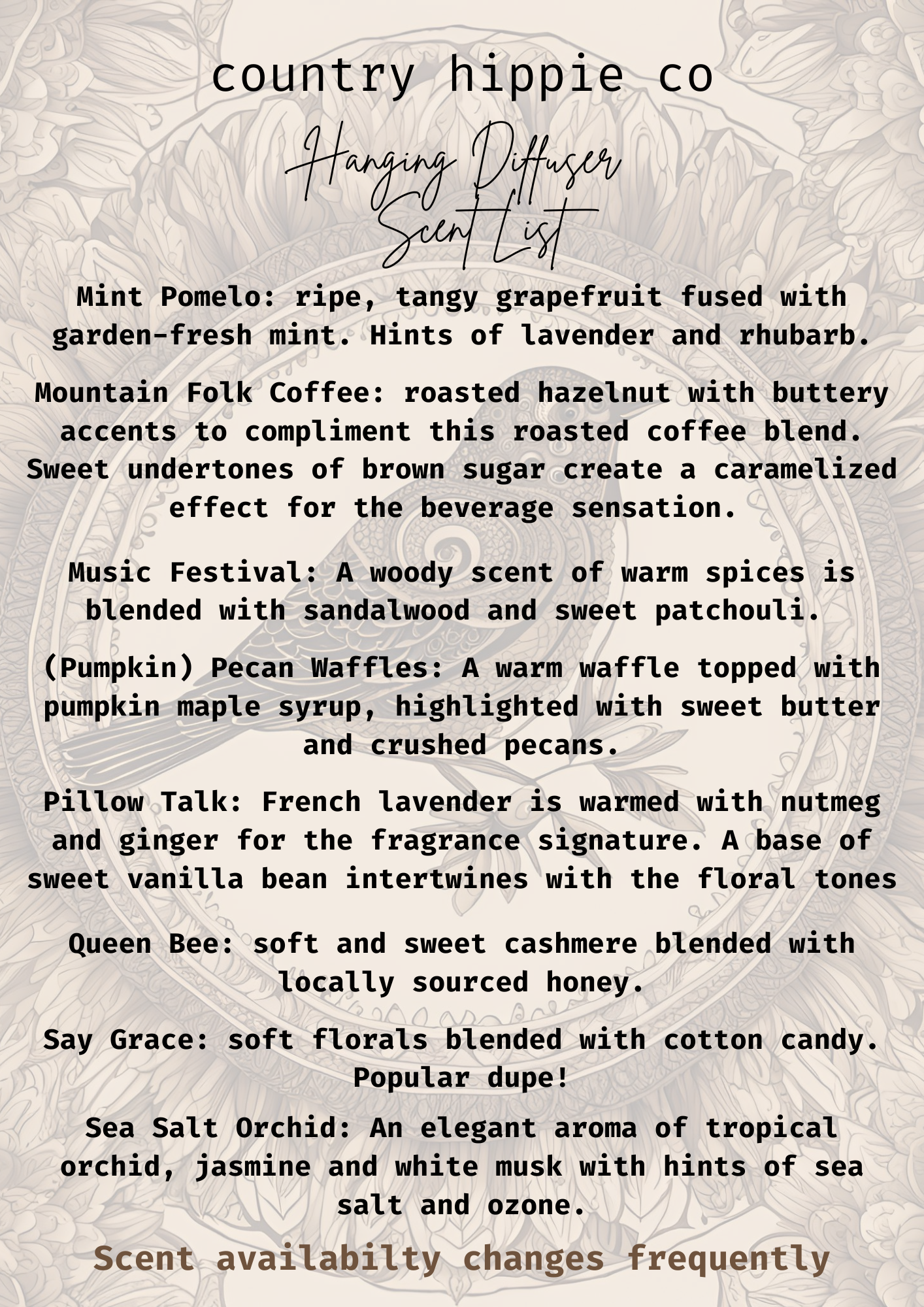 Hanging Car/Closet Fragrance Diffuser: Queen Bee