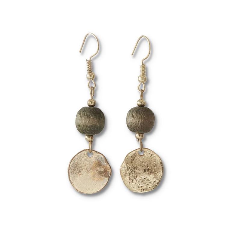 Wood Bead Earrings (3 Colors)