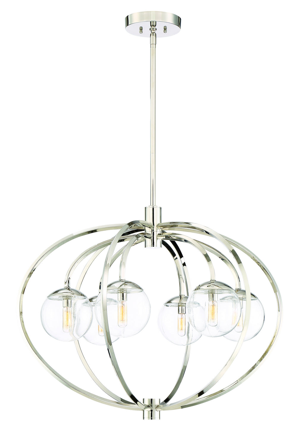 Craftmade - 45526-PLN - Six Light Chandelier - Piltz - Polished Nickel