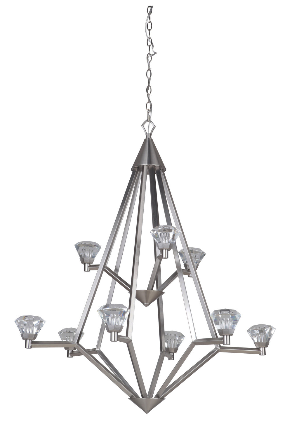 Craftmade - 49729-BNK-LED - Nine Light Chandelier - Radiante - Brushed Polished Nickel