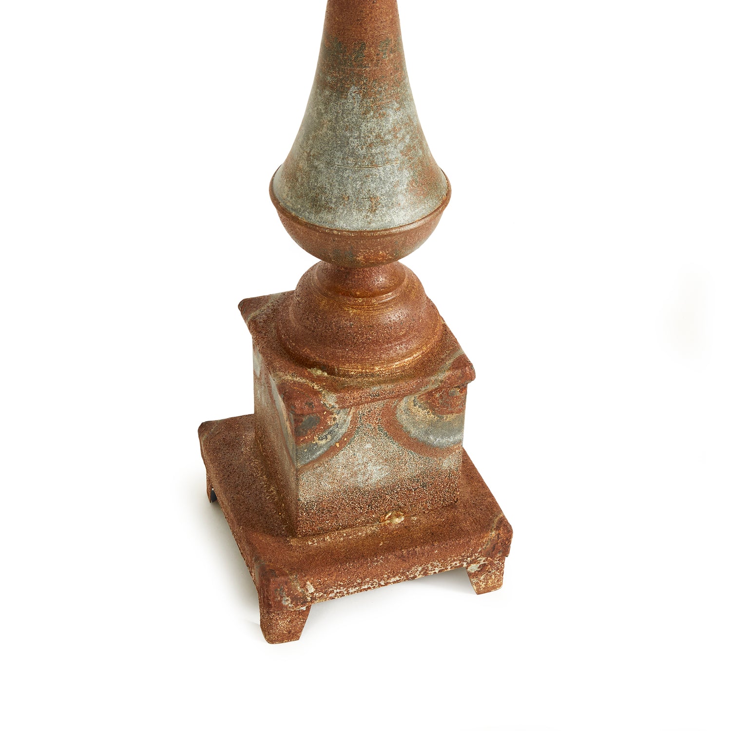 DISCONTINUED Weathered Metal Ornate Finial