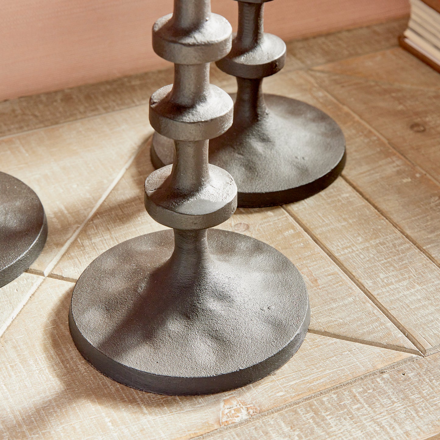 Abacus Taper Holders, Set Of 3