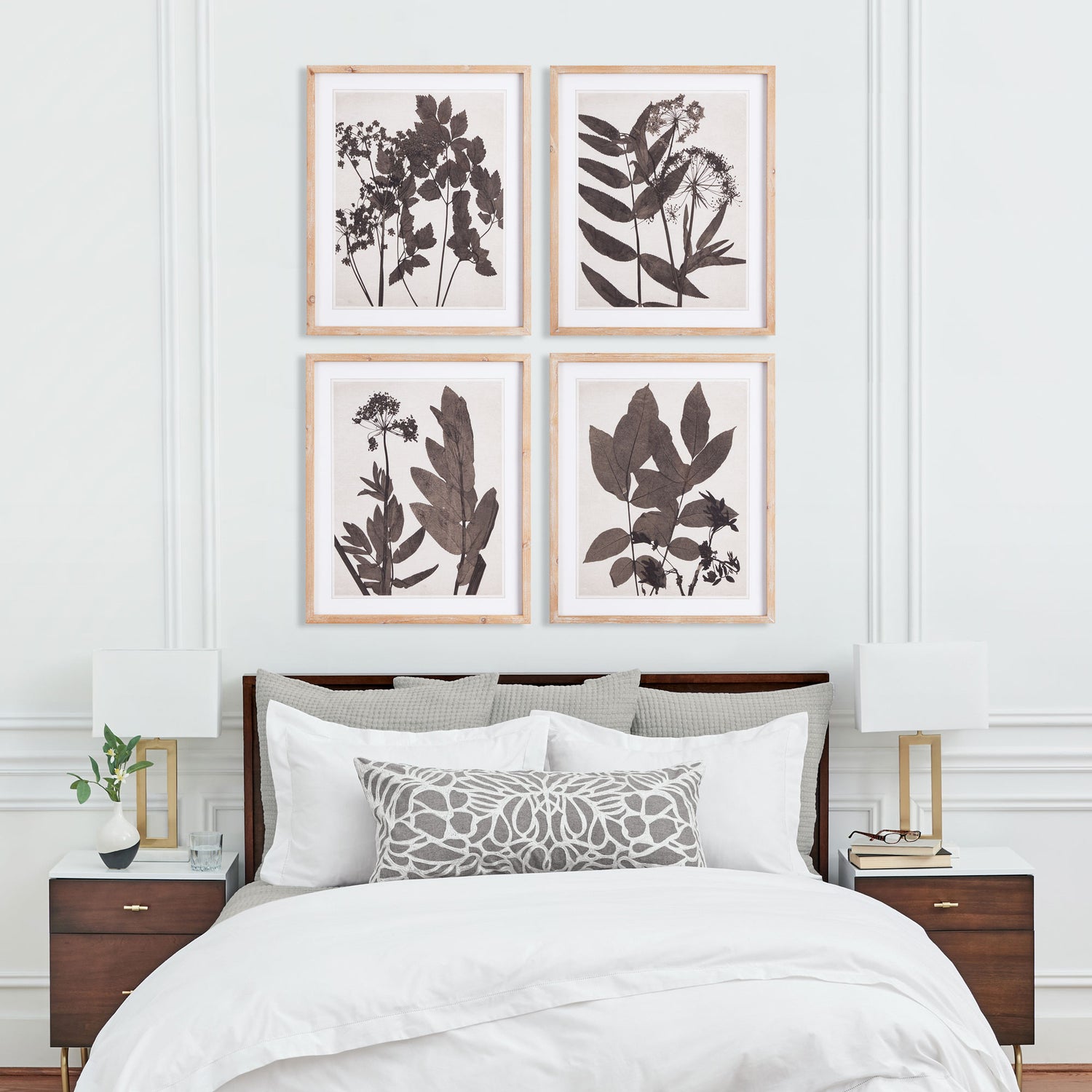 Pressed Foliage Prints, Set Of 4