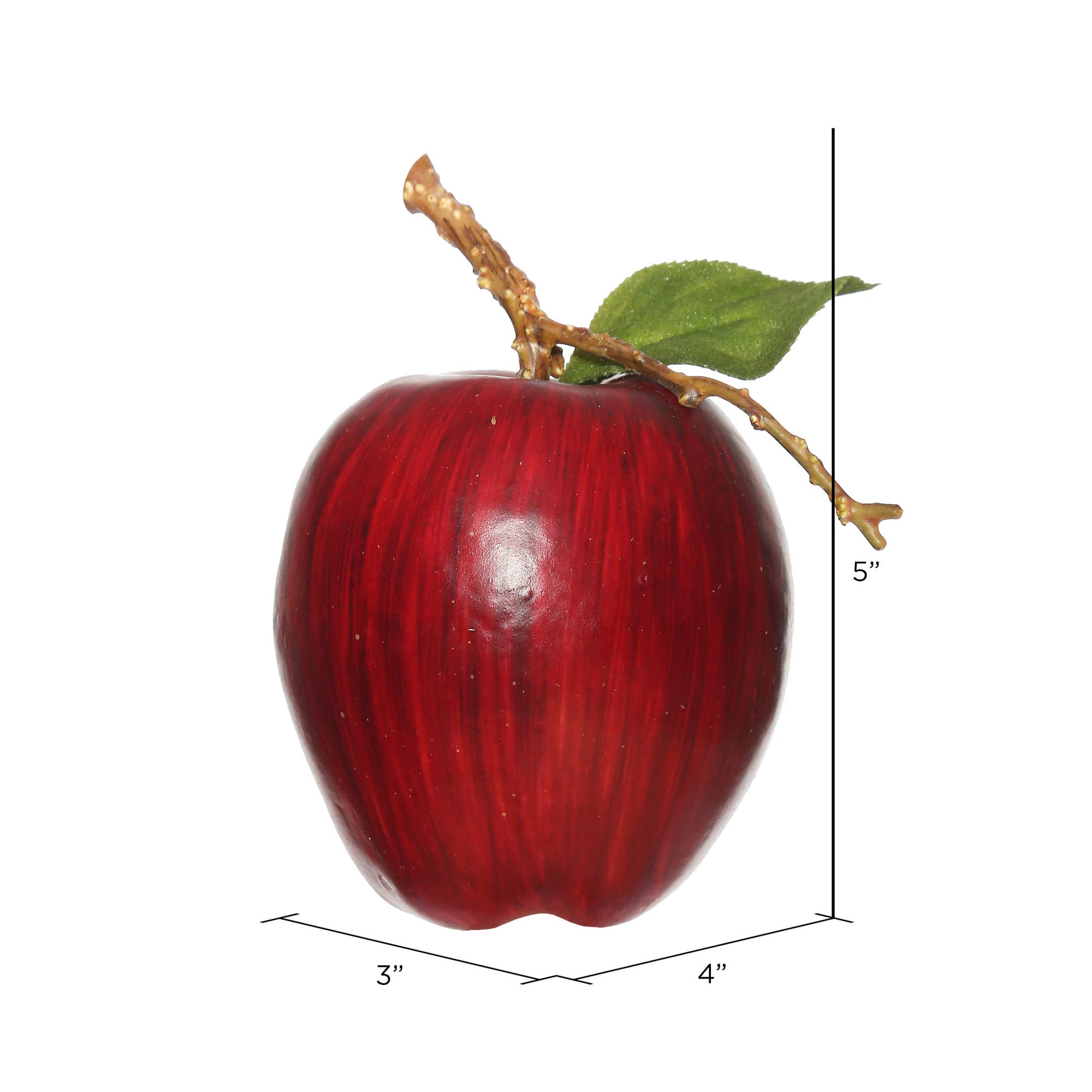 Artificial Red Apple,  3"