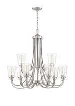 Craftmade - 41929-BNK-CS - Nine Light Chandelier - Grace - Brushed Polished Nickel