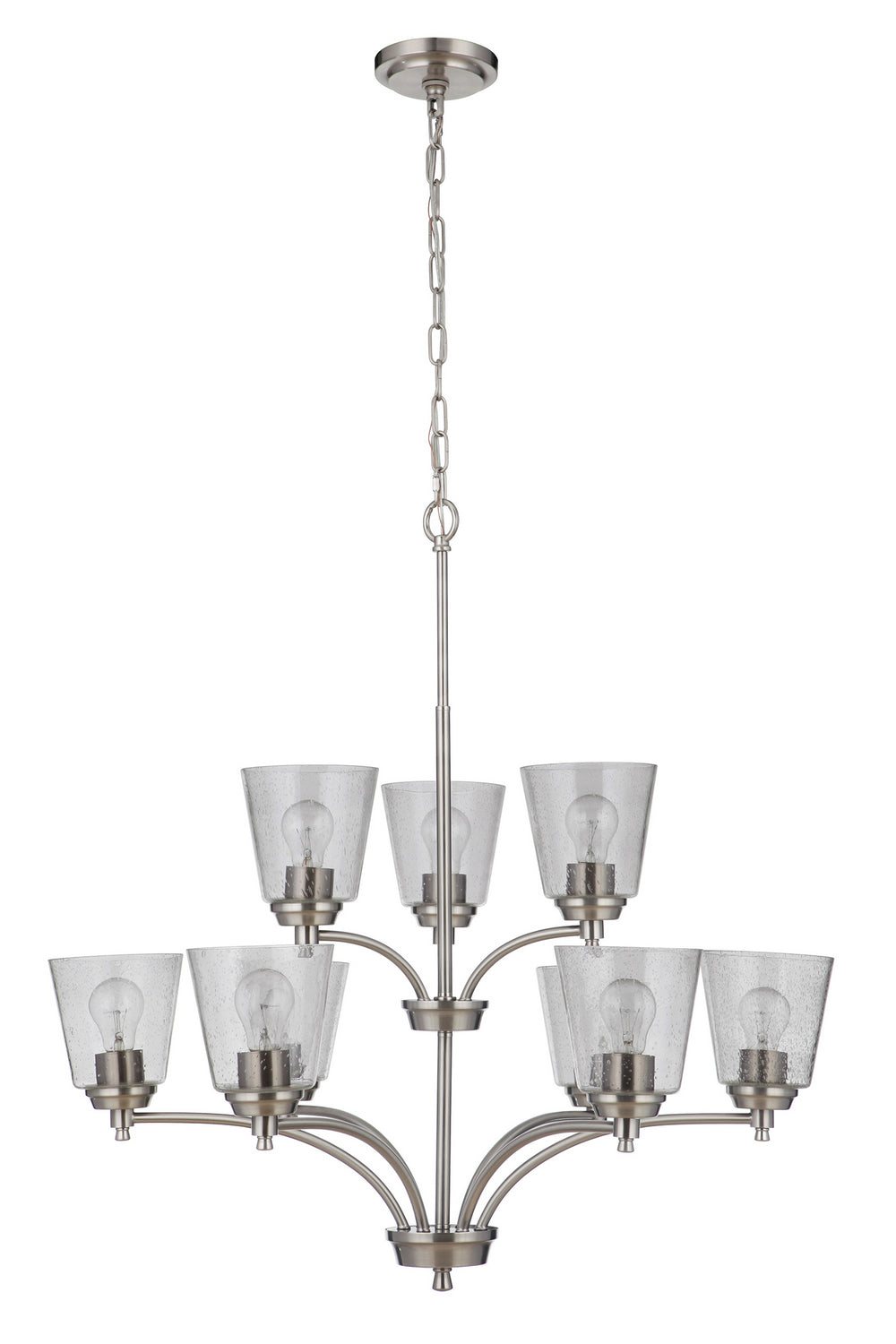 Craftmade - 50229-BNK - Nine Light Chandelier - Tyler - Brushed Polished Nickel