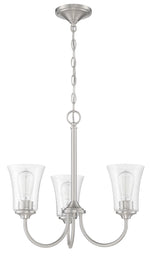 Craftmade - 50423-BNK - Three Light Chandelier - Gwyneth - Brushed Polished Nickel