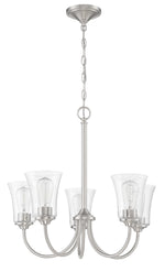 Craftmade - 50425-BNK - Five Light Chandelier - Gwyneth - Brushed Polished Nickel