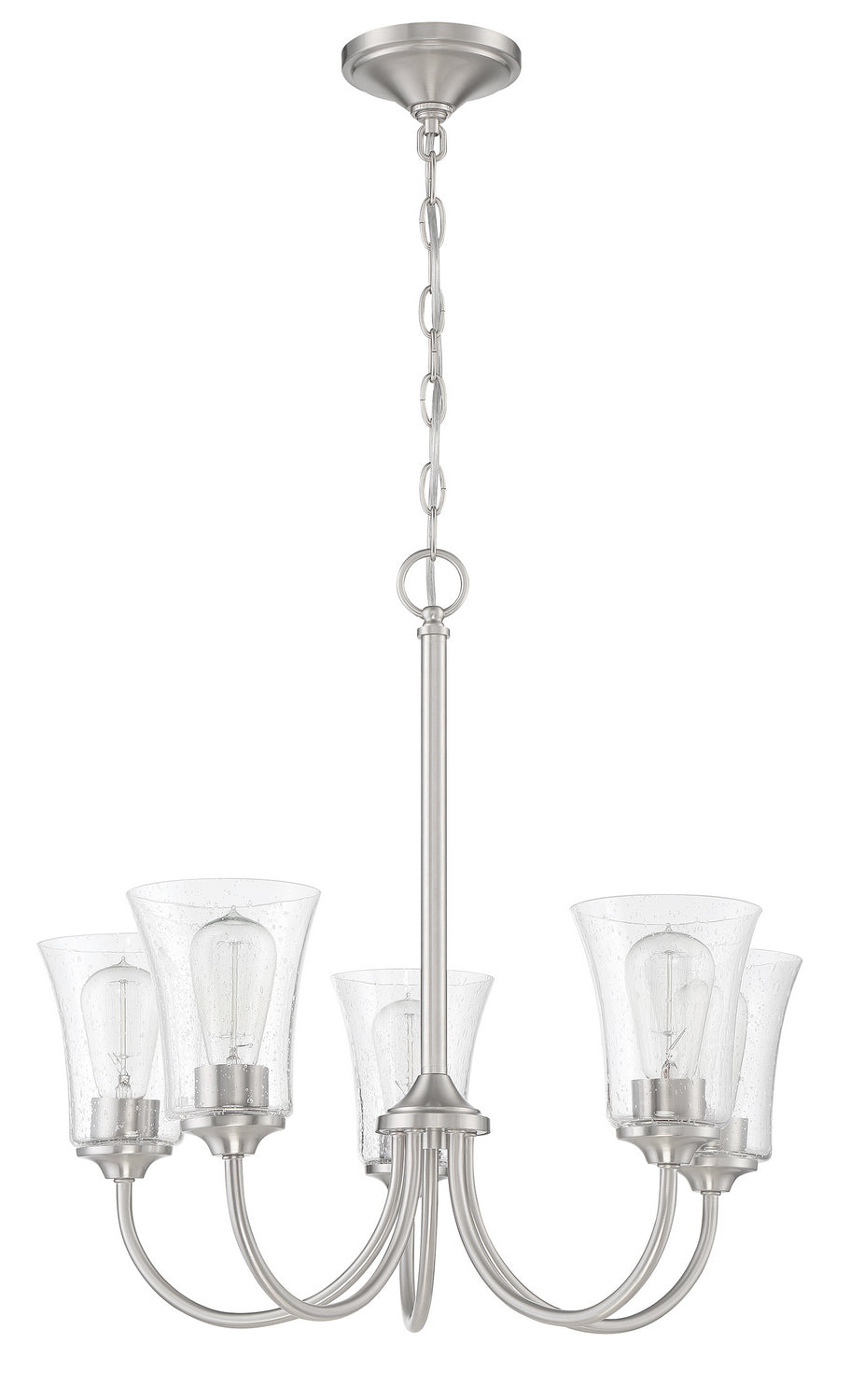 Craftmade - 50425-BNK - Five Light Chandelier - Gwyneth - Brushed Polished Nickel