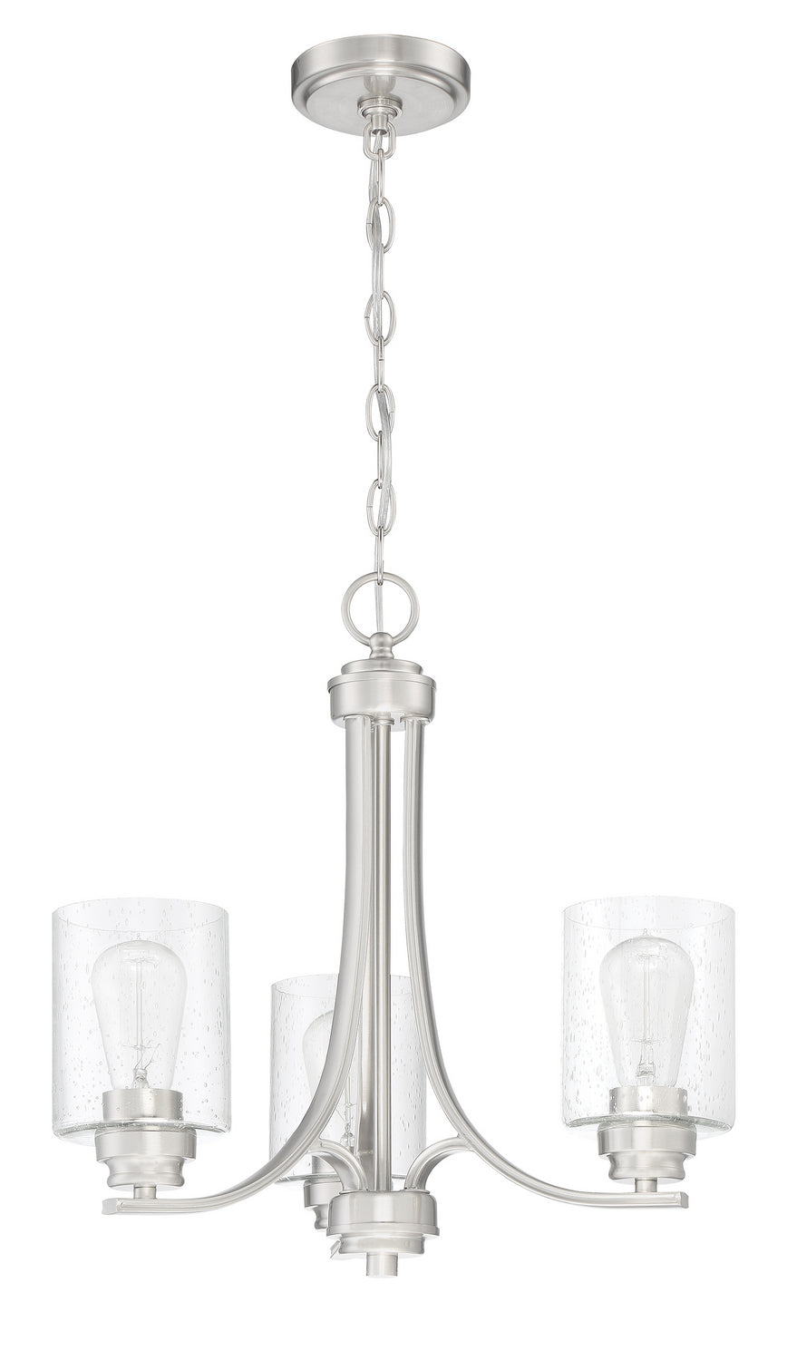 Craftmade - 50523-BNK - Three Light Chandelier - Bolden - Brushed Polished Nickel