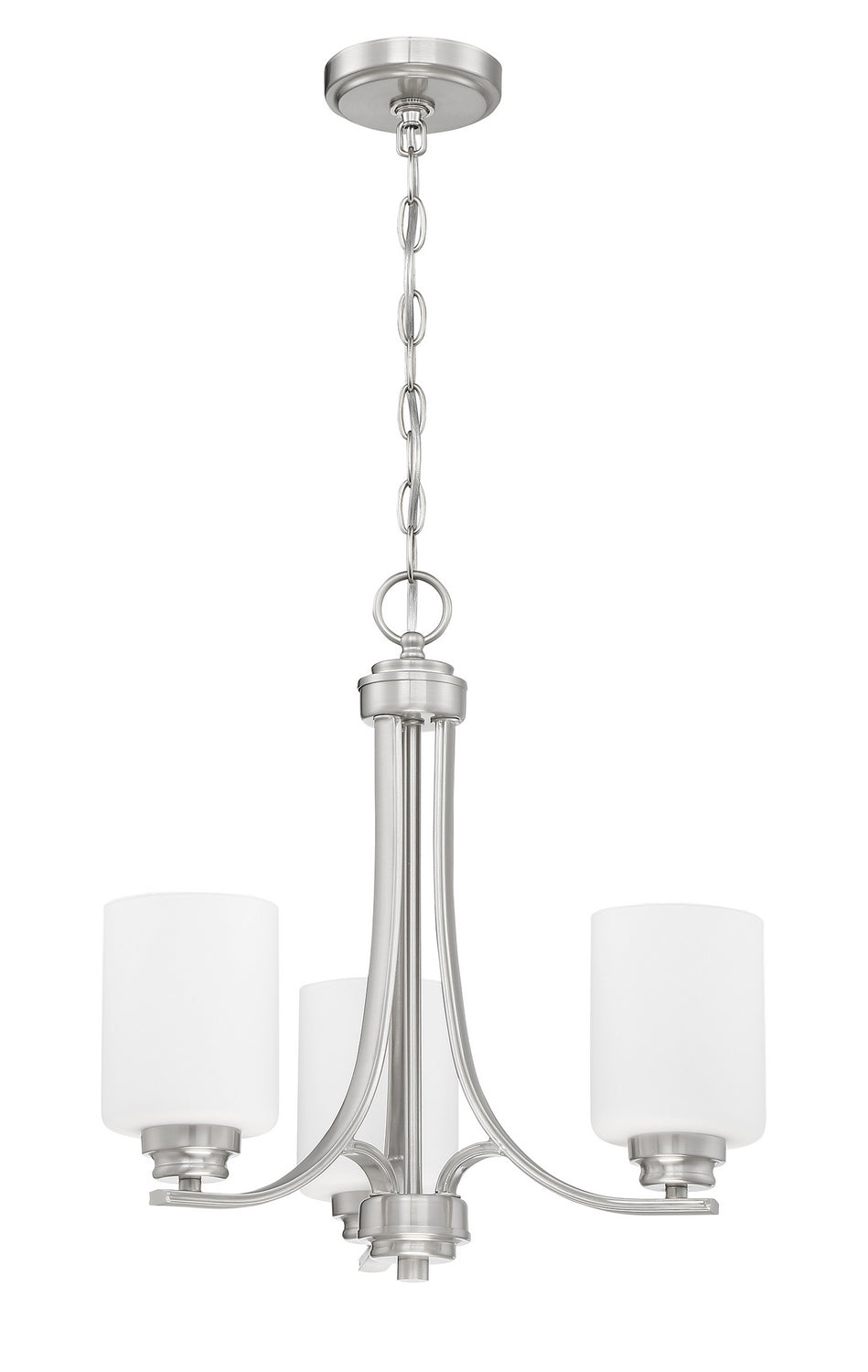 Craftmade - 50523-BNK-WG - Three Light Chandelier - Bolden - Brushed Polished Nickel